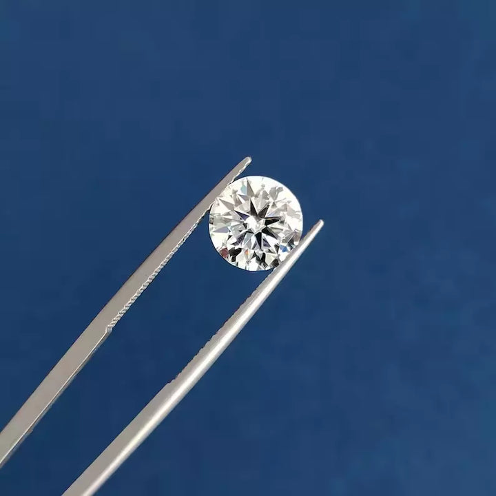 DEF Color VVS Purity Well Polished Round Brilliant Diamond Cut HPHT Lab Grown CVD Diamond